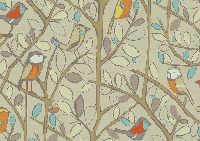 Tweety, Natural - Made to Measure Curtains - Image 8